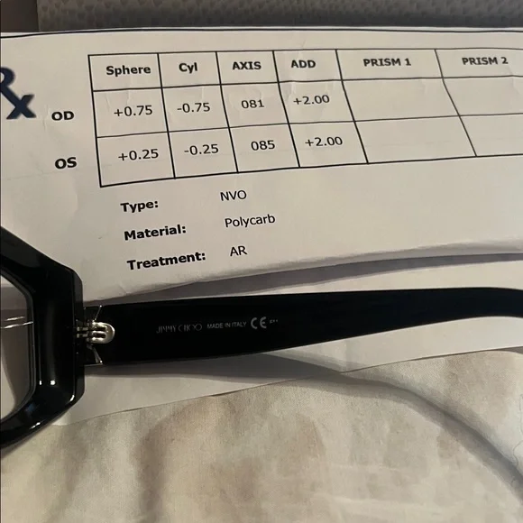 ✨Jimmy Choo Black and silver Women's Glasses - Picture 4 of 13